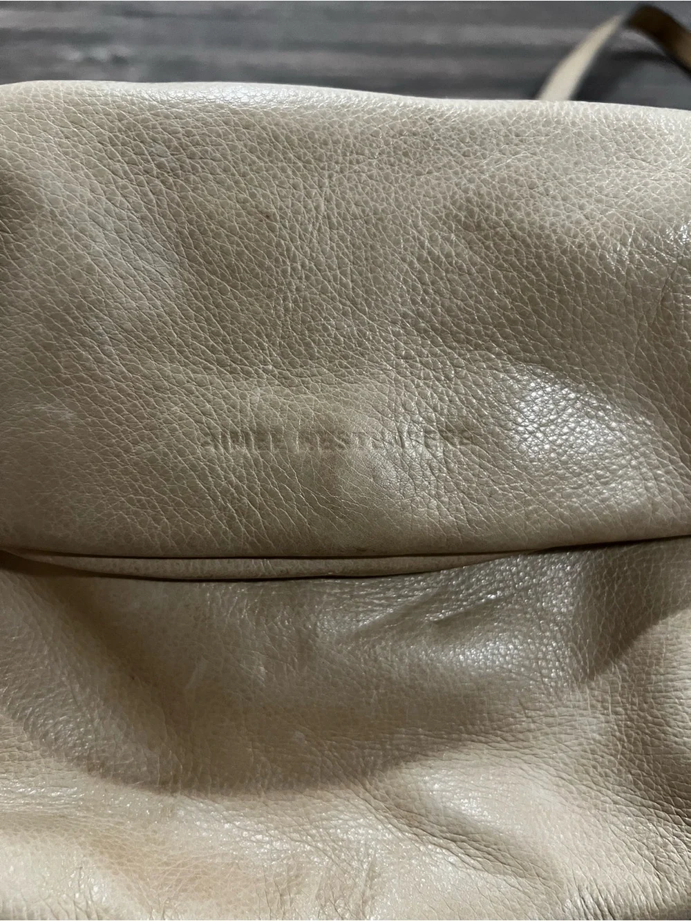 AIMEE KESTENBERG Preston Mini Leather Cream/Beige Crossbody Bag